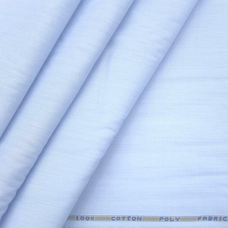 Shirt Fabric ManTire wrinkle Free PC Plain Fill a Fill Colour Light Blue