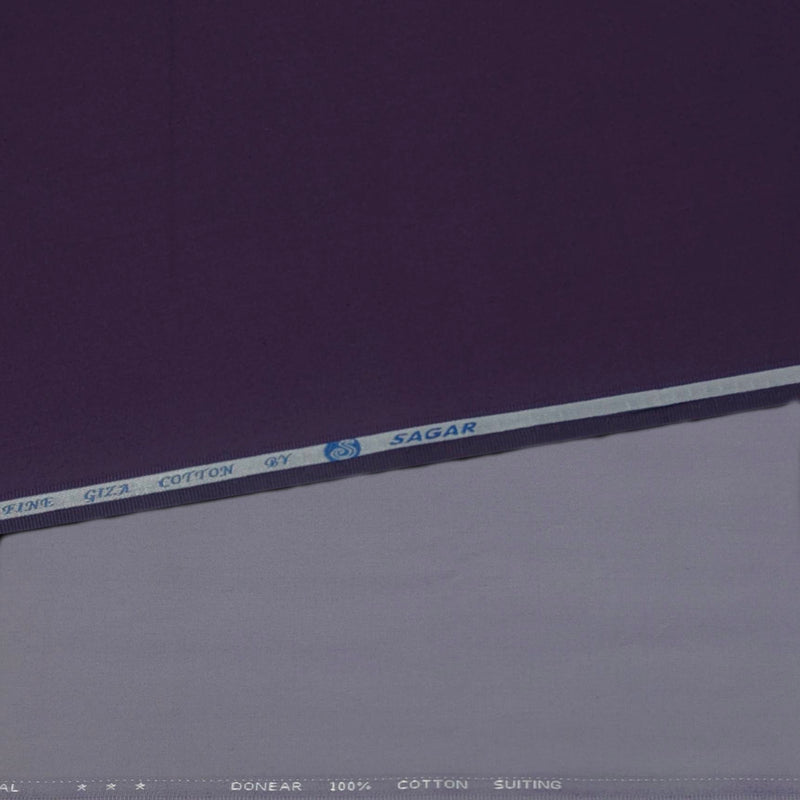 Pant Shirt Combo Pack Donear Lavender Pant Plain 100% Cotton Matte Purple Shirt Fabric