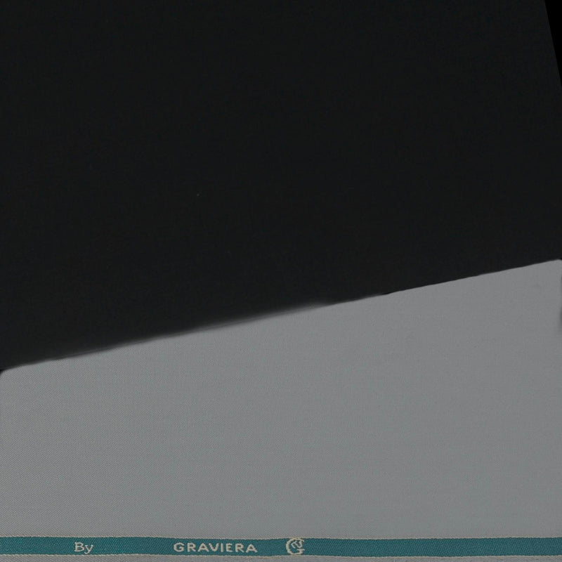 Pant Shirt Combo Pack Graviera Light Silver Pant, Plain Poly Cotton Black Shirt Fabric