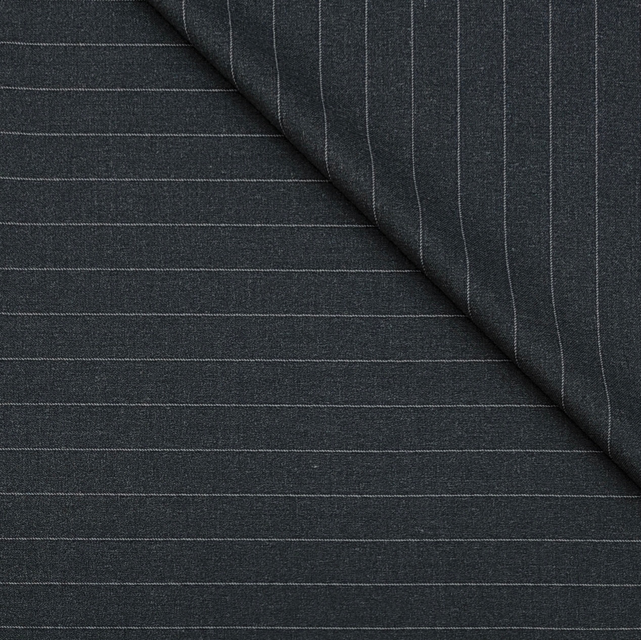 Canetti Italy Luxury 2Ply TR Broad Stripes Suiting Fabric Colour Pebble Grey