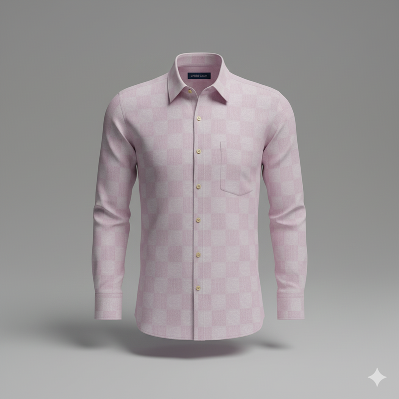 Shirt N kurta Fabric Linen Club Linen Blended Jacquard Colour Light Pink