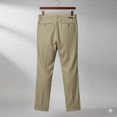 Trouser Fabric Donear Pure Cotton Textured Colour Beeswax Brown