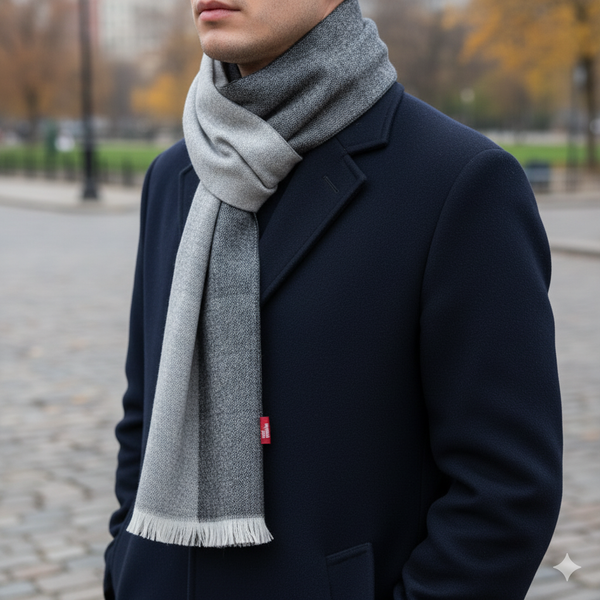 Raymond Pure Wool Muffler Colour Grey