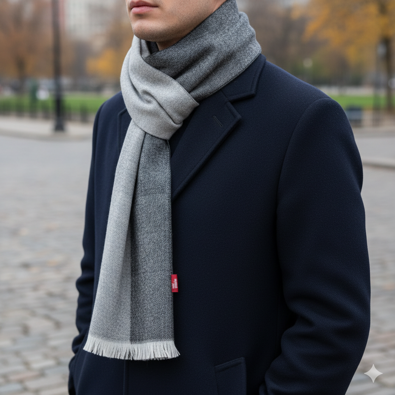 Raymond Pure Wool Muffler Colour Grey