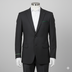 Tweed Blazer Fabric Raymond Wool Blended Worsted Colour Dark Grey