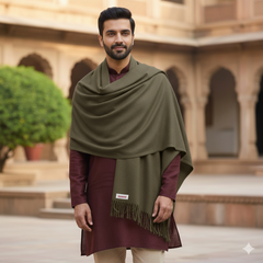 Raymond Acrylic Shawl Lohi Daksh Colour Brown