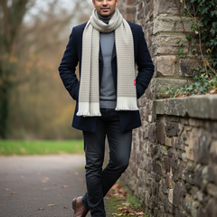 Raymond Pure Wool Muffler Colour Light Brown