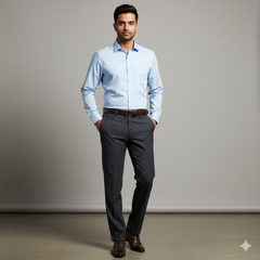 Trouser Fabric Siyaram Poly Viscose Lining Color Greenish Grey