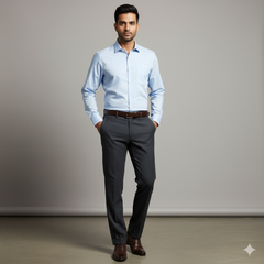 Trouser Fabric Siyaram Poly Viscose Lining Color Dark Blue
