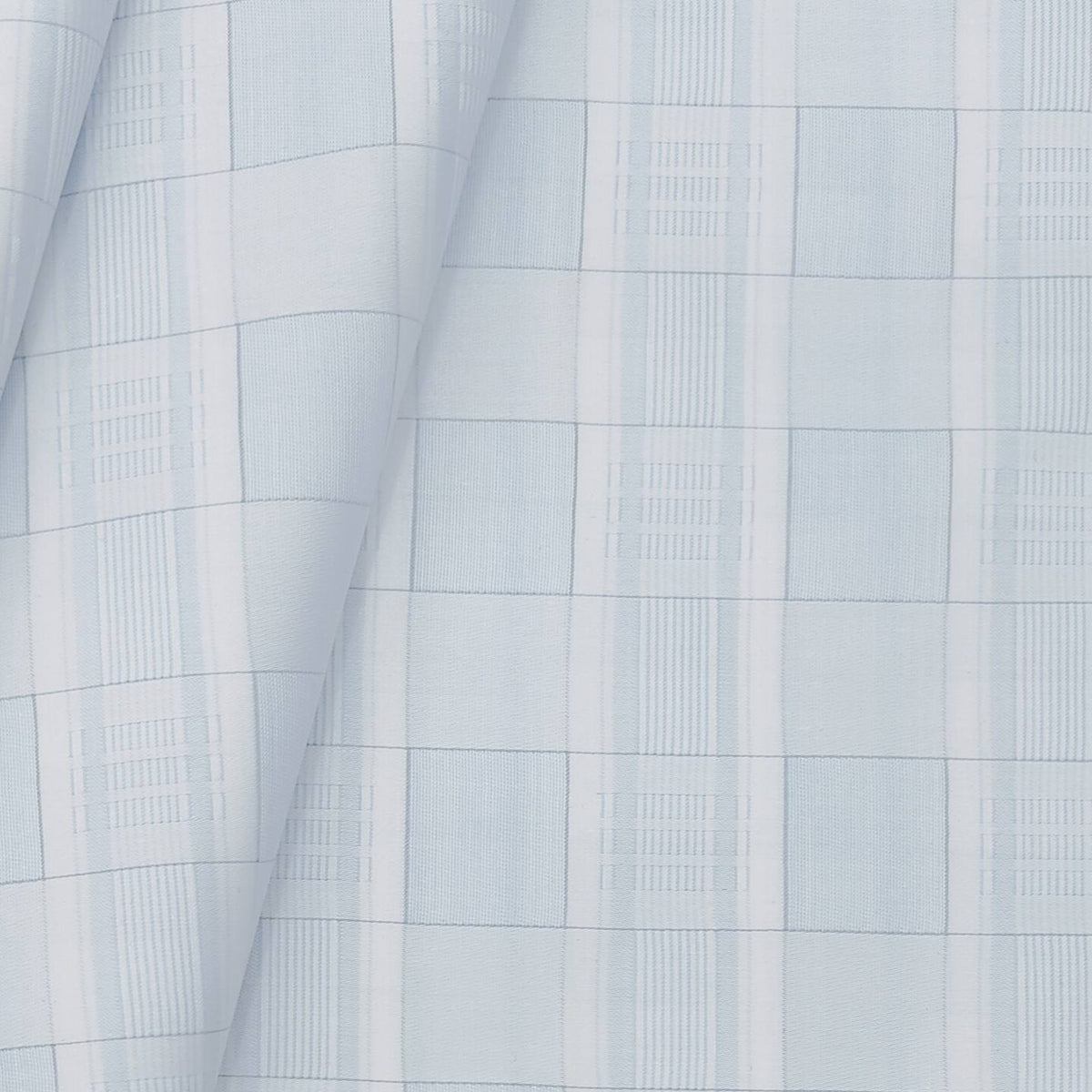 Birla Century Premium Giza cotton Check Shirt Fabric colour blue