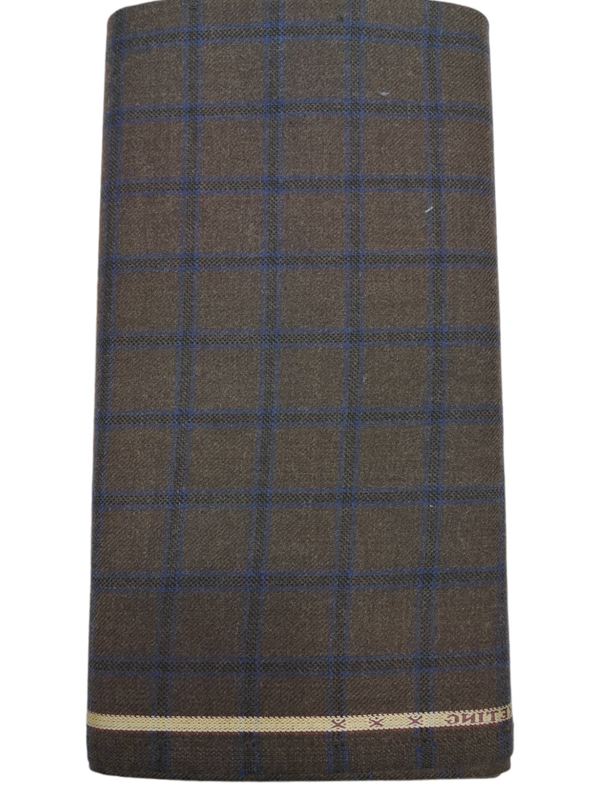Raymond Men's 52% Wool fine Unstitched Tweed Blazer Fabric (Colour Brown)
