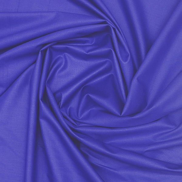 ManTire Men's Premium Polyester Viscose Soft Plain Shirt Fabric Color Royal Blue