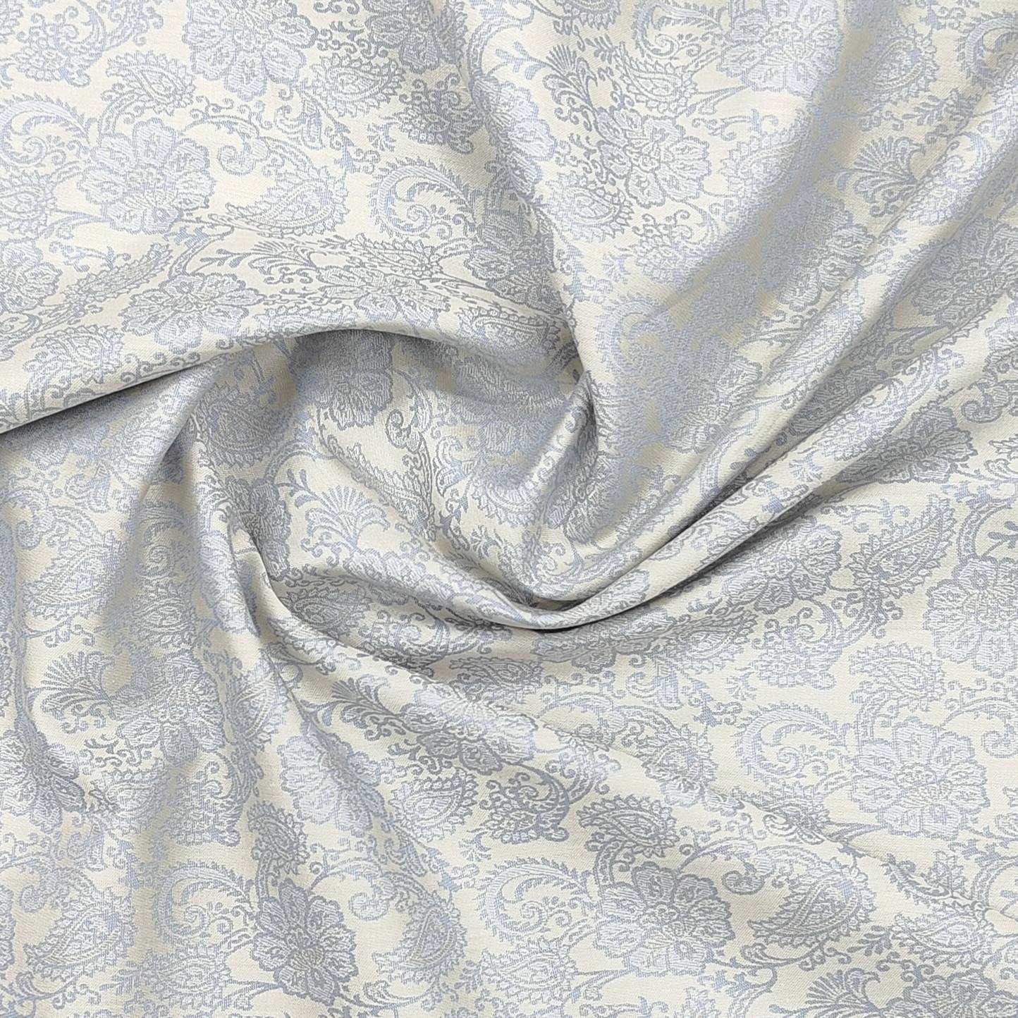 Soktas Premium cotton fine jacquard shirt fabric colour medium Grey