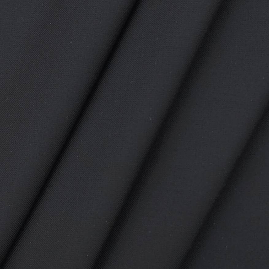 Raymond Men's Fine count Polyester Viscose Plain Unstitched Pant Fabric(Black)