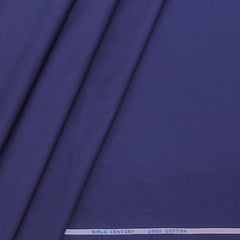 Birla Century Pure cotton Plain Shirt Fabric Colour Rought Dark Blue