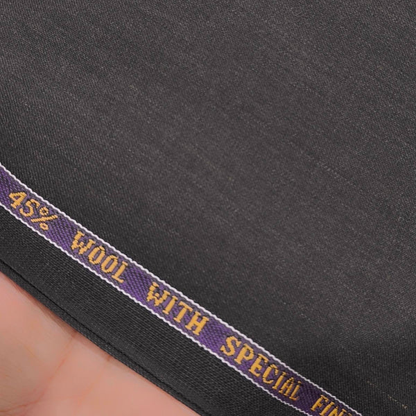 Raymond Men's Premium 45% wool Plain Trouser Fabric Colour Worsted Brown