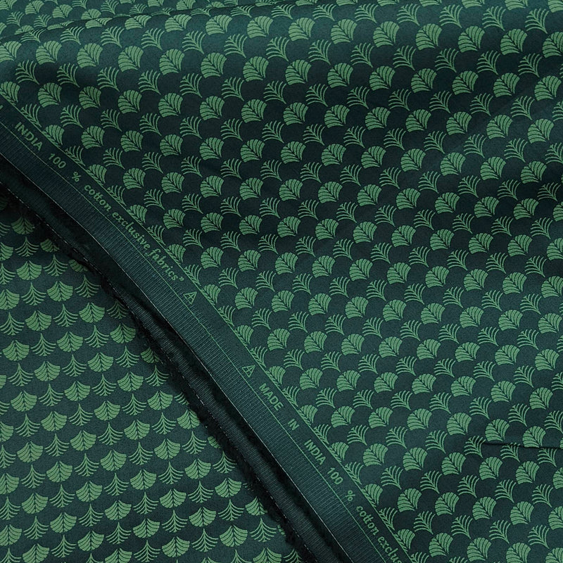 Shirt Fabric ManTire Giza Cotton Designer printed Colour Castleton Green