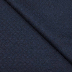 Blazer Fabric OCM 100% Wool Jacquard Tweed Colour Dark Blue