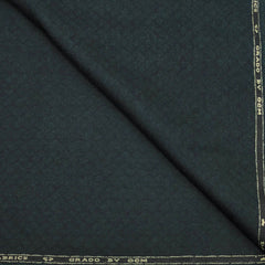 Blazer Fabric OCM 100% Wool Jacquard Tweed Colour Green