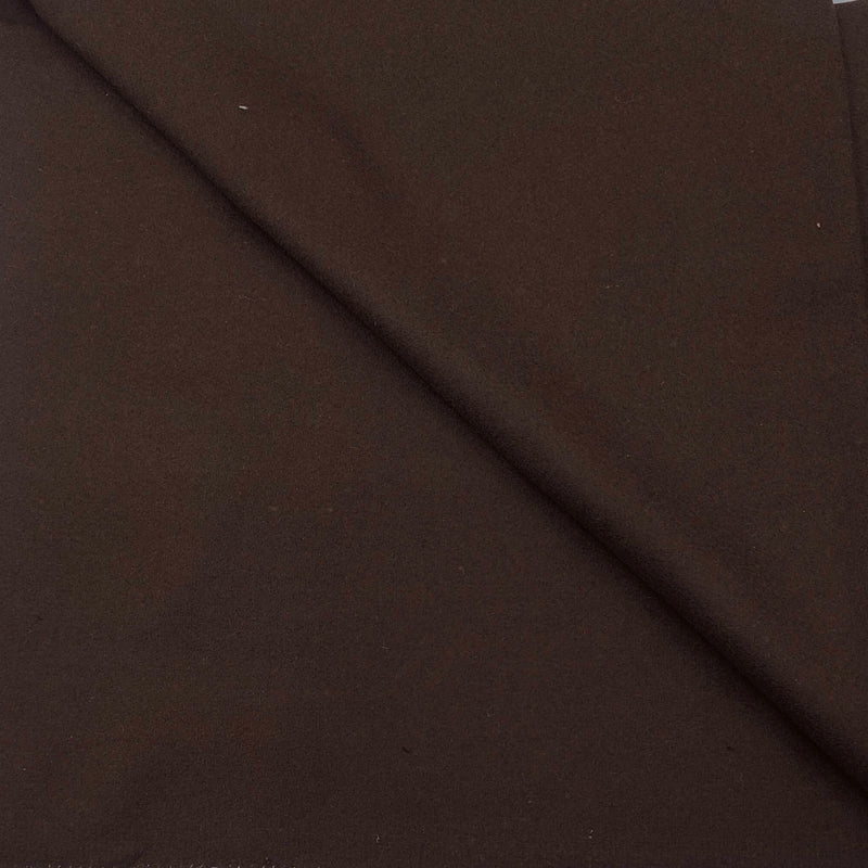 Blazer Fabric OCM 80% Wool Plain Tweed Colour Wine Brown