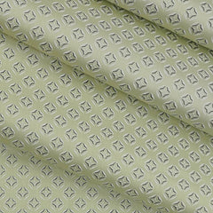 Shirt Fabric ManTire Giza Cotton Printed Colour Lizard Green