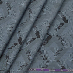 Shirt Fabric Soktas Premium Giza Cotton Jacquard Colour Greenish Grey
