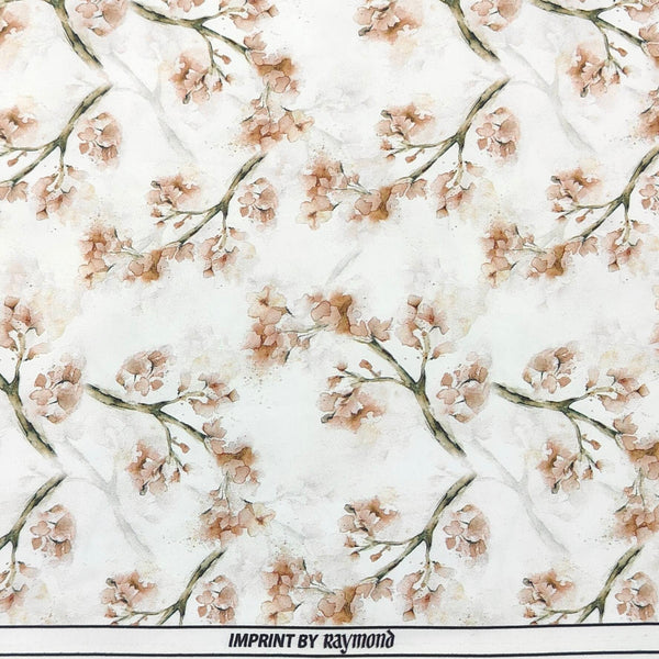 Shirt Fabric Raymond Polished Cotton Digital Printed Colour White n Brown