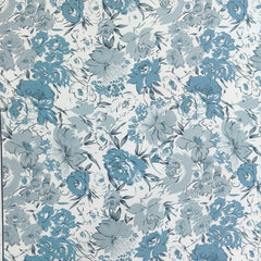 Shirt Fabric Raymond Blended Digital Printed Colour Teal Green