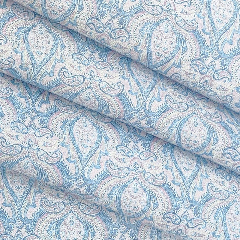 Shirt Fabric Raymond Blended Digital Printed Colour Powder Blue