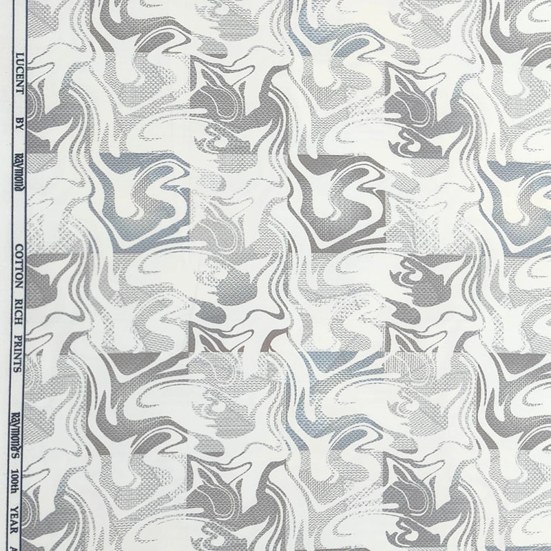Shirt Fabric Raymond Blended Digital Printed Colour Sand Brown