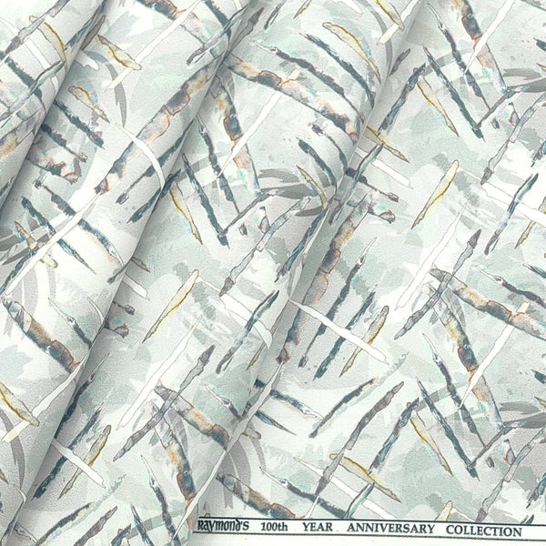 Shirt Fabric Raymond Blended Digital Printed Colour Apple Green