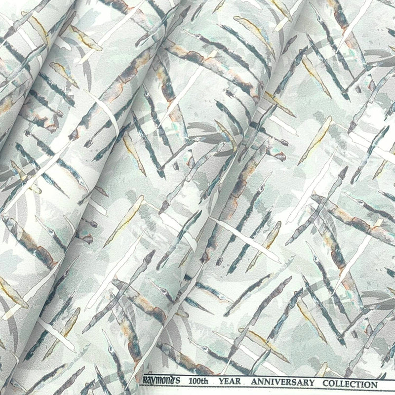 Shirt Fabric Raymond Blended Digital Printed Colour Apple Green
