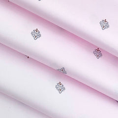 Shirt Fabric Raymond Premium 100% Cotton Printed Colour Baby Pink