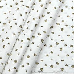 Shirt Fabric Raymond Premium 100% Cotton Printed Colour White n Green