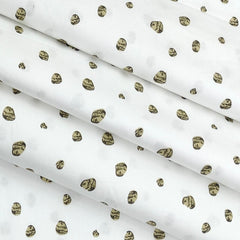 Shirt Fabric Raymond Premium 100% Cotton Printed Colour White n Green