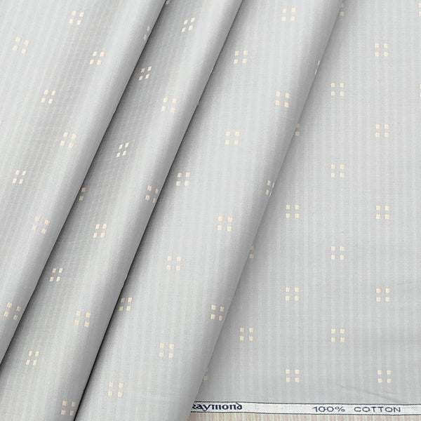 Shirt Fabric Raymond Premium 100% Cotton Jacquard Colour Rusty Brown