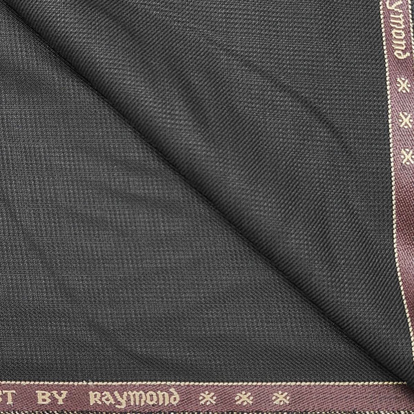Trouser Fabric Raymond PV Dotted plain Color Coffee Brown
