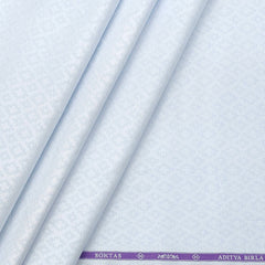 Shirt Fabric Soktas Premium Giza Cotton Jacquard Colour Ice Blue
