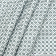 Shirt Fabric Raymond 100% Cotton Printed Colour Spring Green