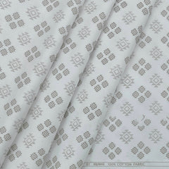 Shirt Fabric Raymond 100% Cotton Printed Colour Cambrick Brown