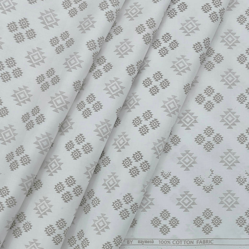 Shirt Fabric Raymond 100% Cotton Printed Colour Cambrick Brown