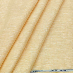 Shirt Fabric Raymond 60 LEA Pure Linen Jacquard Colour Hot Yellow