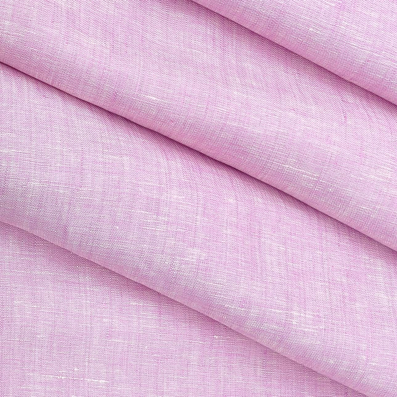 Shirt Fabric Raymond 60 LEA Pure Linen Solids Colour Camino Pink