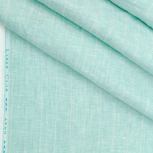 Linen Club Pure Linen 80 Lea Lining Shirt Fabric colour Sea Green