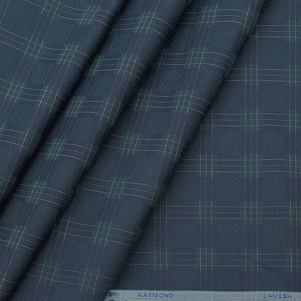 Shirt Fabric Raymond Blended Jacquard Colour Dark Green