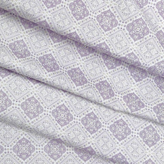 Shirt Fabric ManTire Giza Cotton Printed Colour wisteria lavender