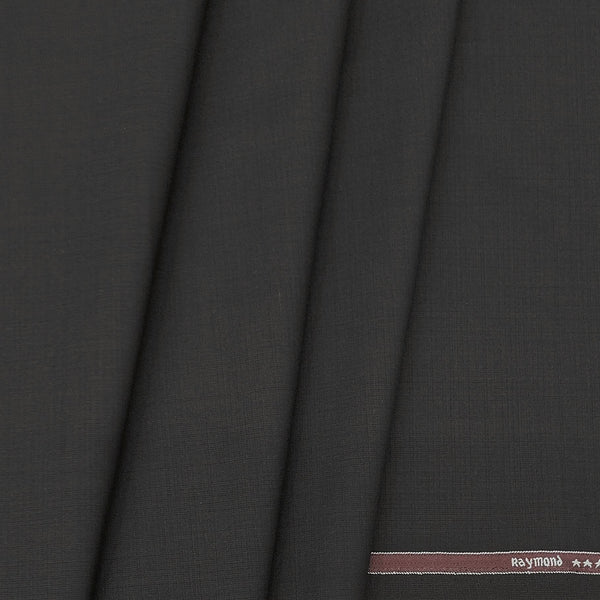 Trouser Fabric Raymond 100s Count PV Plain color Dark Brown