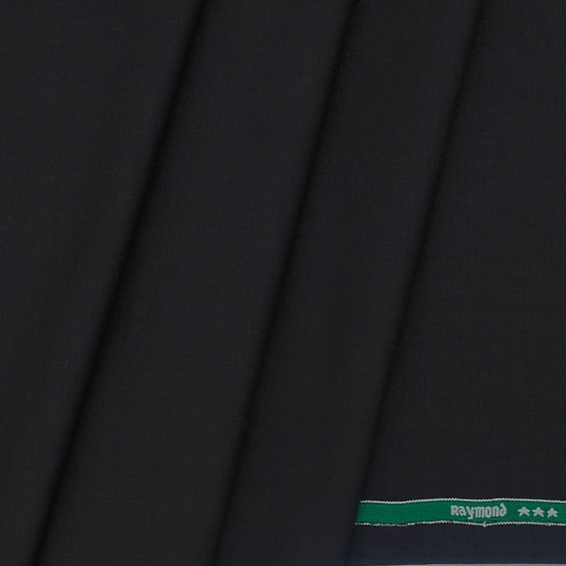 Trouser Fabric Raymond 100s Count PV Plain Color Black