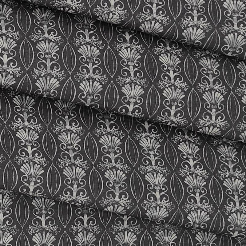 Shirt n Kurta Fabric Stiff Pure Cotton Premium Digital Printed Colour Dark Brown