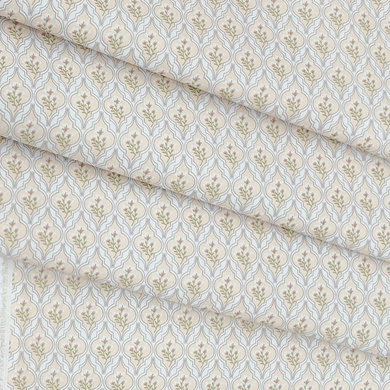 Shirt n Kurta Fabric Stiff Pure Cotton Premium Digital Printed Colour Tan Brown